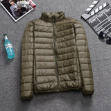 Autumn Winter Light Down Jacket Men's Fashion Hooded Short Ultra-thin Lightweight Youth Slim Coat Down Jackets 2023