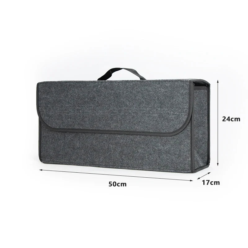 KAWOSEN Portable Foldable Car Trunk Organizer Cloth  Auto Interior Stowing Tidying Container Bags Storage Box  CTOB04