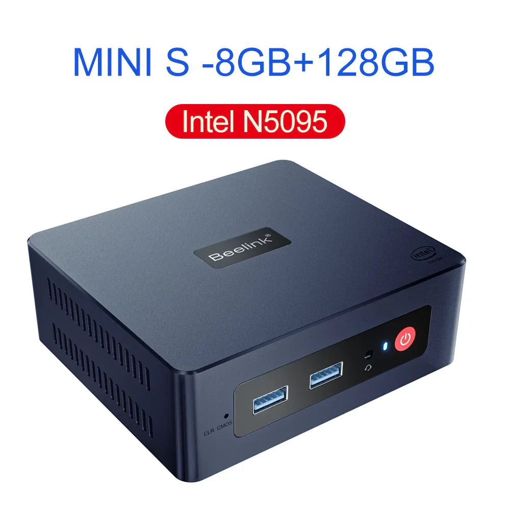 Beelink Mini S12 Pro Mini PC Win11 Intel N100 16GB 500GB Mini S N5095 1000M LAN Mini Computer Gaming VS J4125 GK Mini T8 Pro