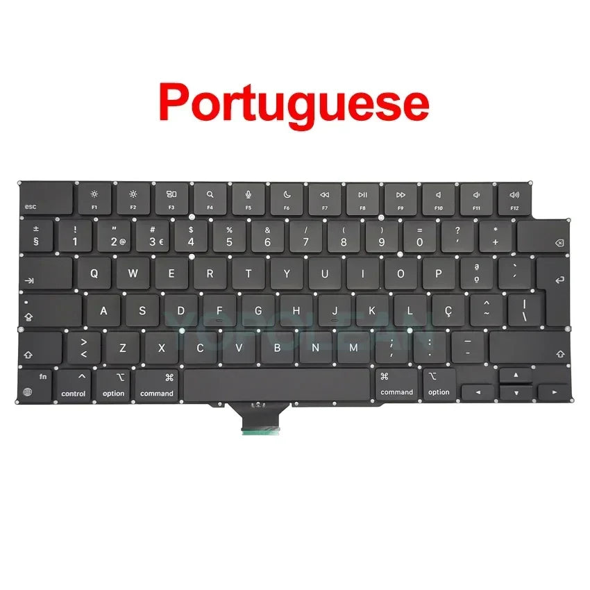 New A2442 A2485 Keyboard Macbook Pro 14" 16" M1 Pro/Max US UK French Germany Italy Korean Russian Replacement Keyboard 2021