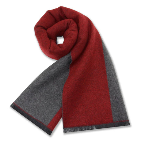 New Luxury Cashmere Wool Men Scarves,Warm Winter Man Scarf Charcoal Grey Wool Scarves Comfort Dual Color Fashion Casual Wear