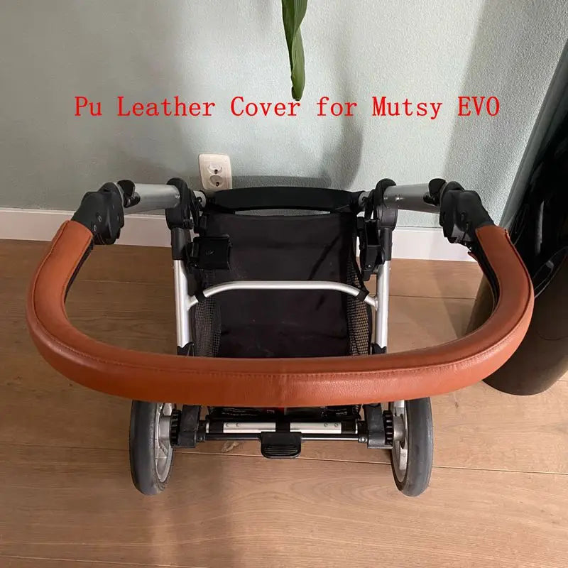 Baby Leather Handle Covers For Mutsy Evo Stroller Pram Bumper Protective Cases Armrest Covers Carriage Bar Accessories