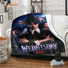 Wednesday Addams Series Throw Blanket Horror Soft Blankets for Beds Home Decor Bedding Cover picnic blanket