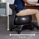 Balance Ball Chair Exercise Fitness Stability Yoga Ball High-Quality Ergonomic Chair for Home and Office Desk with Air Pump