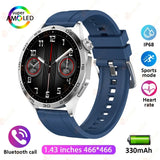 New WATCH GT 4 Smart Watch Men GPS Tracker 1.43 Inch AMOLED 466*466 Screen Always Display Bluetooth Call Smartwatch for Android