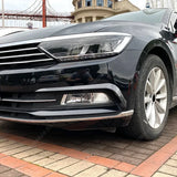 For VW Passat B8 Variant Front Fog Light Frames Cover Trim Sticker Grille 2016 2017 2018 2019 Body Kit Tuning Gloss Black Tuning