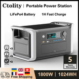 2600W Portable Power Station 1800W 1000W Solar Generator 600W LiFePo4 Batteries 220V Energy Storage Supply Camping Campervan RV