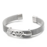 Featured Premium 316l Stainless Steel Hip Hop Creative Hollow Men's Bangle Brace