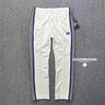 New style  Purple Stripe Needles Sweatpants Men Women White Embroidered Butterfly Awge Needles Drawstring Track Pants