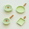 1/6 Dollhouse Miniature Kitchen Mini Frying Pan Soup Pot Simulation Cooking Utensils for Blyth BJD Doll Accessories Toy