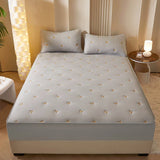 Super Thick Mattress Cover Quilted Embroidered Bed Cover Single/Queen/King Mattress Pad Cotton lencol cama casal Bed Sheets