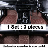 Custom Made Leather Car Floor Mats For Toyota Land Cruiser Prado 120 2003 2004 2005 2006 2008 Carpets Rugs Foot Pads Accessories