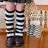 Girls Leg Warmers Autumn Winter Children Socks and Leg Categories Stripe Stockings for Girls Baby Knee Socks Knee Protector