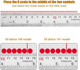 139/140/140.5/141/141.5 Model Stainless Steel DIY Drawing Ruler Blank Grids 408holes Round Drill 5D Diamond Painting Accessories