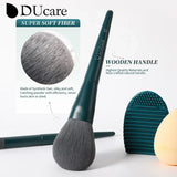 DUcare Professional Makeup Brushes kits Synthetic Hair 17Pcs with Sponge & cleaning tools Pad for Cosmetics Foundation Eyeshadow