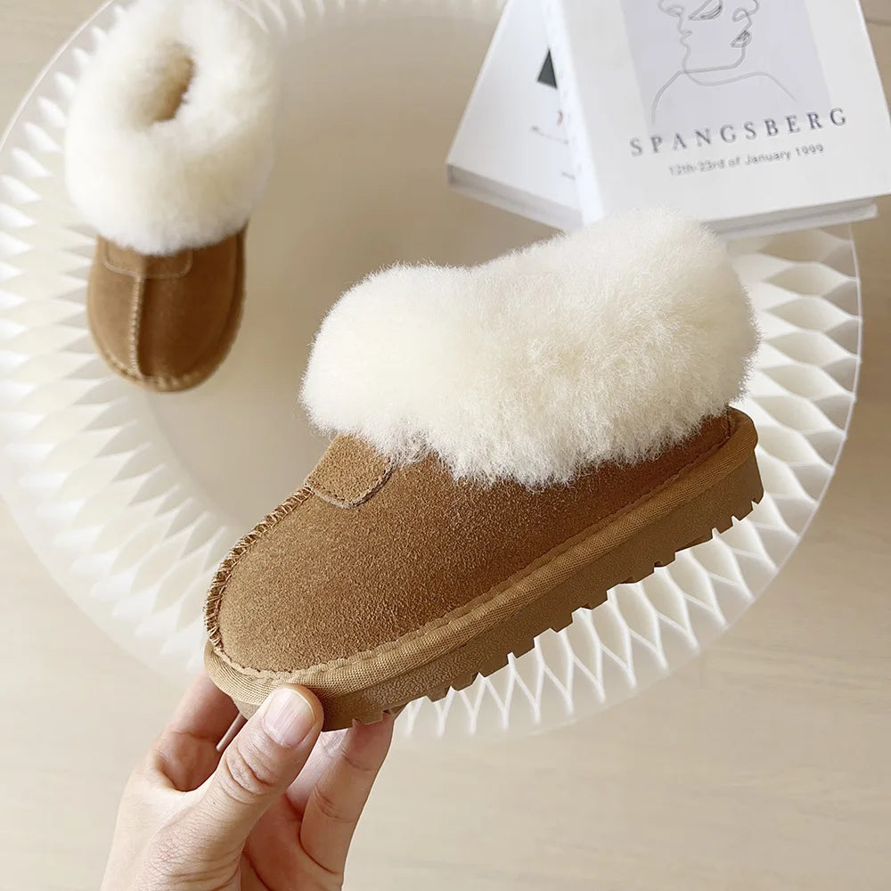 Luxury Designer Children Shoe Girl Boy Ultra Mini Tazz Baby Winter Boot Toddler Warm Ankle Snow Fur Boot Kid Tasman Flat Slipper