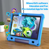 Pritom 10.1 Inch Kids Tablet Android 12 WIFI 6 Quad Core Processor 3GB RAM 64GB ROM YouTube with EVA Protective Case