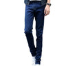 Mid-rise Zipper Fly Multi Pockets Men Jeans Spring Autumn Slim Fit Straight Denim Pants Streetwear Pantalon Homme Ripped Skinny