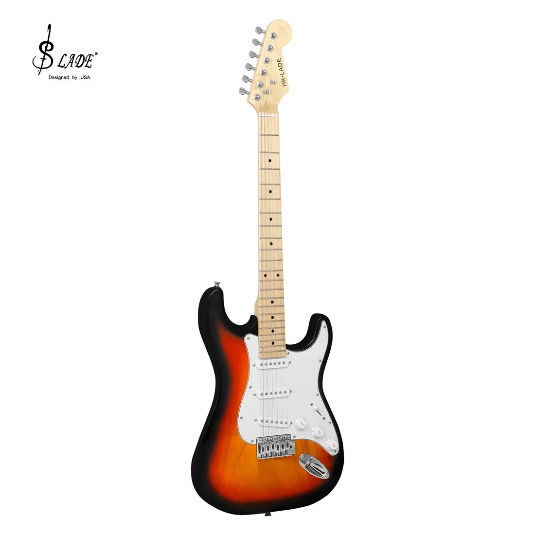 SLADE New 39 Inches Electric Guitar 6 Strings 22 Frets ST Electric Guitar Set Maple Fingerboards Electric Guitar with Amplifier