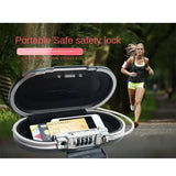 Master Lock Portable Personal Combination Lock Safe Jewelry ATM Card Mobile Phone Storage Belt Fixed with Wire Rope