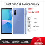 Sony Xperia 10 III 5G XQ-BT52 Original Unlocked Dual SIM Mobile Phone 6GB+128GB Octa-core 12MP Snapdragon Fingerprint SmartPhone