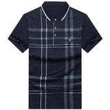 2022 Hot Real Pocket Bodybuilding Short Sleeve Polo Shirt Men Plaid Polos Summer Pol Tee Shirts Mens Dress Poloshirt Jersey 1398