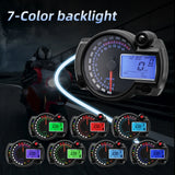 2023 Universal LCD Digital Motorcycle 7Colors Speed Gauge Meter MAX 299KM/H Dashboard New RX2N Odometer Speedometer Instrument