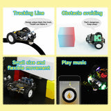 Yahboom Microbit Car Programmable Toys Coding Robotics for Microbit V2 V1 with Chargeable Battery CE RoHS for STEM Education