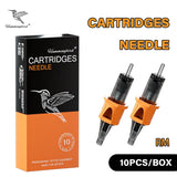 HUMMINGBIRD Silicone RM Tattoo Cartridge Needles Premium Safety Membrane Agujas de tatuaje for Tattoo Machine Grips 10Pcs