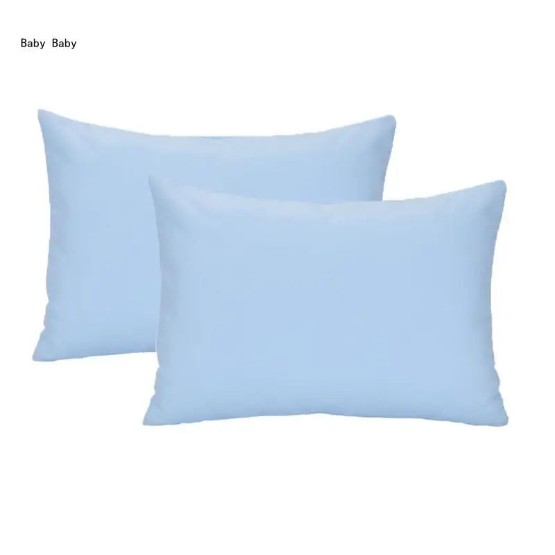 Kids Travel Pillowcase Children Soft Breathable Pillow Covers Envelope Pillow Case Microfiber Pillow Protect Cases 2PCS Q81A