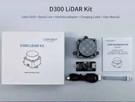 LDROBOT D500 Lidar Kit DTOF outdoor robot SLAM Navigation Scanning Laser Radar Sensor support ROS1 ROS2 D300 Lidar kit Upgrade