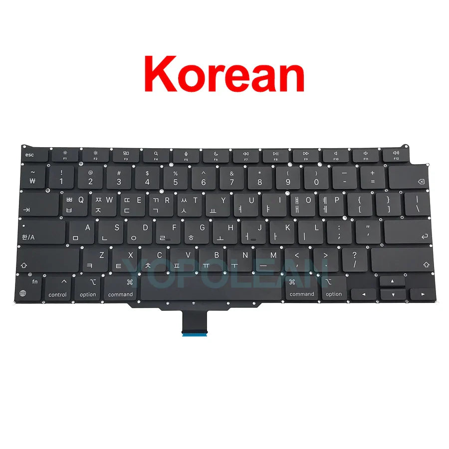 New Laptop A2337 Keyboard For Macbook Air 13" M1 A2337 Keyboard Replacement US UK FR SP IT DE RU AE Layout 2020 Year