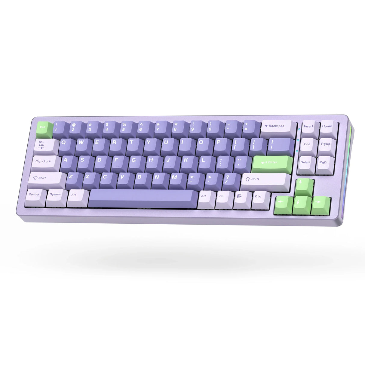 Full Aluminum Mechanical Keyboard Wireless Keyboard Bluetooth/2.4Ghz/Wired Tri-Mode SK71 RGB Keyboard Compatible with Mac Win