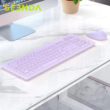 Seenda Wireless Keyboard and Mouse Combo for Windows Laptop PC Computer Folding Stands Full Size Keyboard with Numeric Keypad