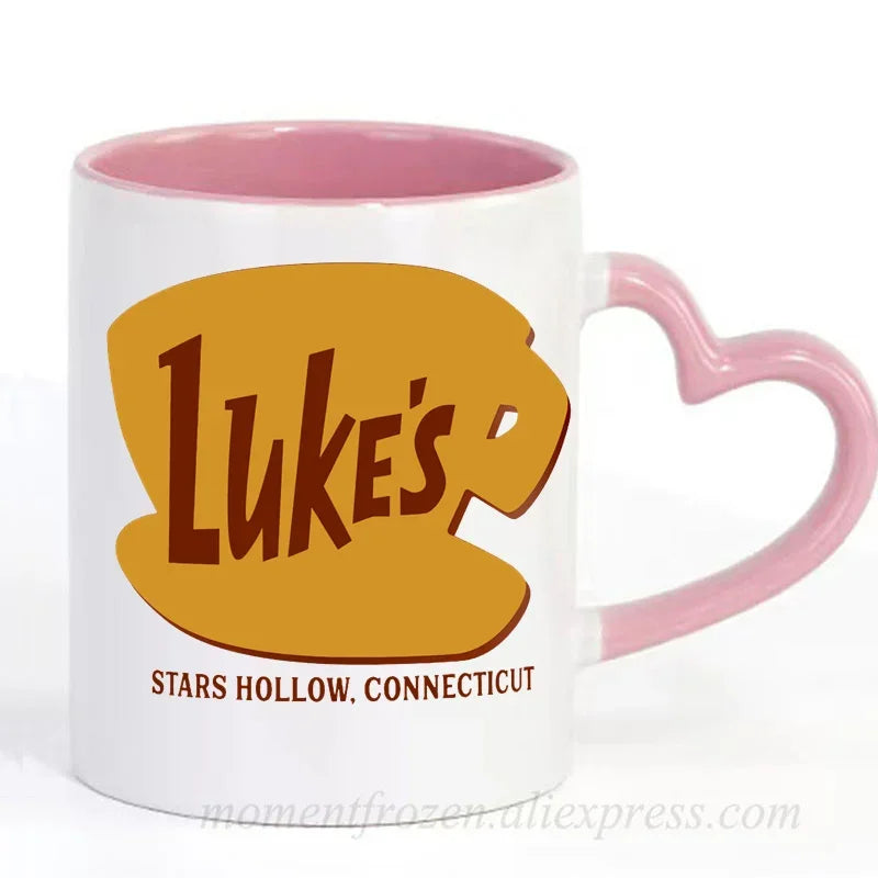 Lukes Luke's Diner Mugs Coffee Mugs Tea Cups Home Decal Friend Gifts Milk Mugen Novelty Coffeeware Drinkware Tableware Teaware