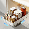 Pull-out Kitchen Organizer Rack Slide Cabinets Storage Free of Installation Tableware Dish Rack Kitchen Accessories