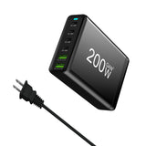 100W 120W 200W GaN Charger 6 Ports USB Type C PD Charger Quick Charge 3.0  USB Type C Quick Charger Mobile Phone USB Charger