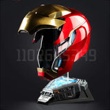 Cartoon Mk50 Wearable 1:1 Iron Man Figures Voice-activated Deformation Helmet Around Marvel Comics Animation Derivatives Toy