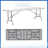 Plastic Folding Table and Chair, Rectangular Strip, Plastic Learning Table, Hotel Dining Table, Outdoor, HDPE, Portable, Exhibit