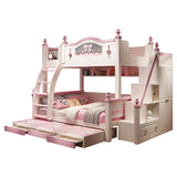 Solid wood bunk beds Two height adjustable beds Double beds upper and lower bunk beds for adults and children Small unit combina