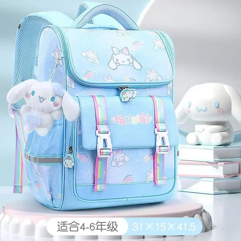 Sanrio Hello Kitty Backpack Mochilas Aestihic Kuromi Lightweight and Large Capacity Korean-Style Cute School Student Bag Gift