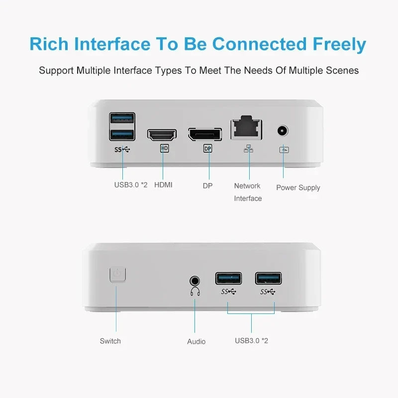 Kingnovy New Gamer mini PC AMD Ryzen 7 3750H 2700U R5 3550H Windows 11 Micro computer DDR4 NVMe Barebone PC 4K NUC HTPC WiFi