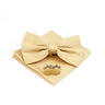 New Colorful Bowties Handkerchiefs Cufflinks Set Polyester Brooches For Men's Business Wedding Party Suit Dress Accessories Gift