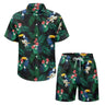 Hawaiian 2Pcs Shirts Suit Men Fashion Tracksuit 3D Print Shirt+Beach Shorts Fashion Two Piece Sets Hawaii Shirts Unisex Clothing