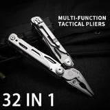 30 in1 Multitool Plier Cable Wire Cutter Multifunctional Multi Hand Tools Outdoor Camping Portable Folding Pliers Knife Knipex