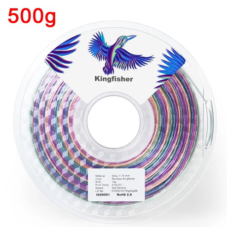 Silk PLA Rainbow Filament 1.75mm 3d Printer Filaments PLA 1kg 500g 250g 3D Pen Printing Plastic Materials Resin Multicolor