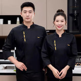 Hotel Chef Uniform Restaurant Chef coat Professional Clothes Cooking Waiter Coat Outfit Kitchen Work Chef Jackets custom logo