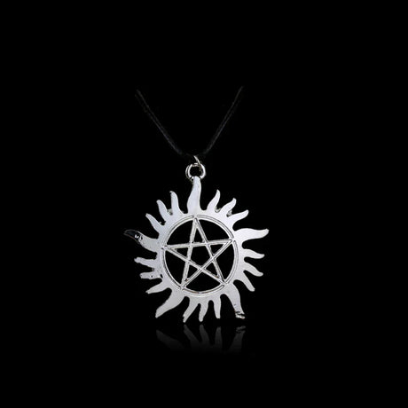 Movie Supernatural Dean Leather Rope Coppery Pendant Necklace for Women Men Winchester Jensen Jewelry Ackles Amulet Vintage