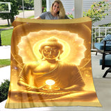 Buddha Sakyamuni Buddhism Faith Religion Soft Plush Blanket,Flannel Blanket Throw Blanket for Living Room Bedroom Bed Sofa Pray