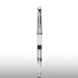 New PENBBS 494 Piston Fountain Pen Resin Transparent Clear EF F Nibs school office business writing gifts pens